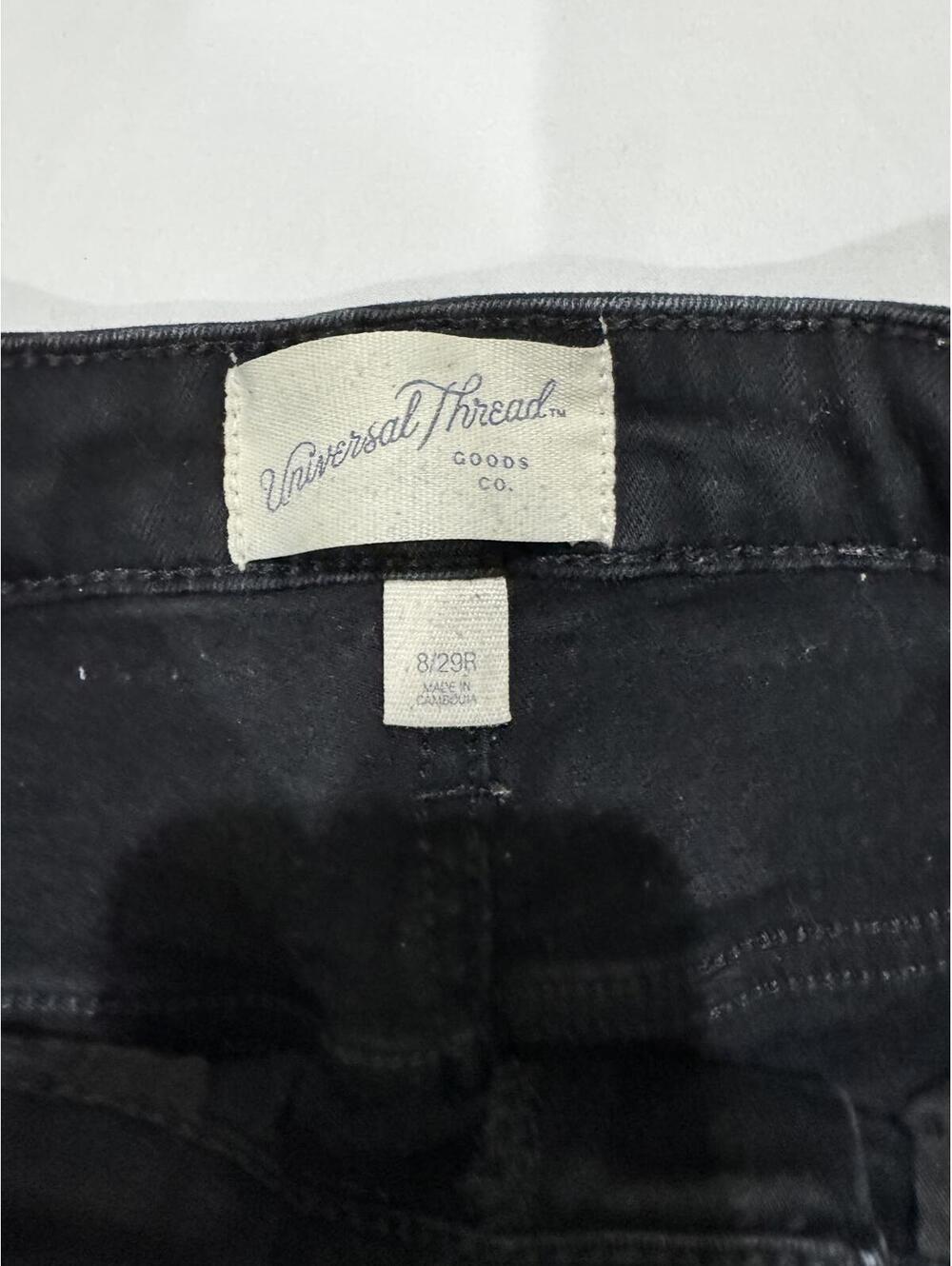 {SOLD} Universal Thread Black High Rise Skinny Denim Jeans- Size 8/29R - Picture 4 of 7